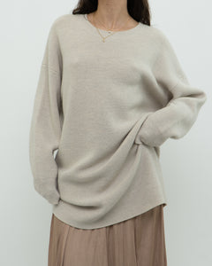 BABTON x Cozy Heathered Knit Sweater Dress (XS-L)