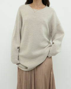 BABTON x Cozy Heathered Knit Sweater Dress (XS-L)