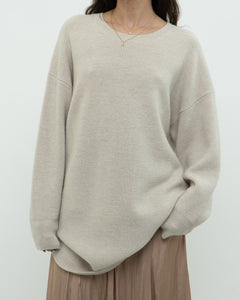 BABTON x Cozy Heathered Knit Sweater Dress (XS-L)