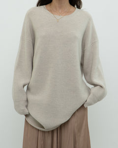 BABTON x Cozy Heathered Knit Sweater Dress (XS-L)