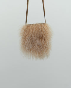 Vintage x Faux Fur Knit Purse