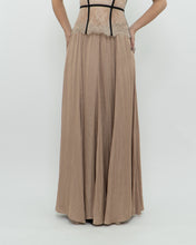 Load image into Gallery viewer, ZARA x Champagne Satin Flowy Skirt (XS, S)