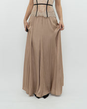 Load image into Gallery viewer, ZARA x Champagne Satin Flowy Skirt (XS, S)