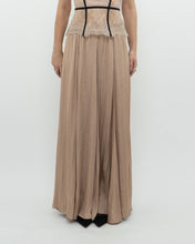 Load image into Gallery viewer, ZARA x Champagne Satin Flowy Skirt (XS, S)