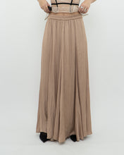 Load image into Gallery viewer, ZARA x Champagne Satin Flowy Skirt (XS, S)