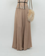 Load image into Gallery viewer, ZARA x Champagne Satin Flowy Skirt (XS, S)