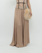 Load image into Gallery viewer, ZARA x Champagne Satin Flowy Skirt (XS, S)