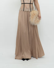 Load image into Gallery viewer, ZARA x Champagne Satin Flowy Skirt (XS, S)