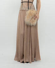 Load image into Gallery viewer, ZARA x Champagne Satin Flowy Skirt (XS, S)