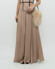 Load image into Gallery viewer, ZARA x Champagne Satin Flowy Skirt (XS, S)