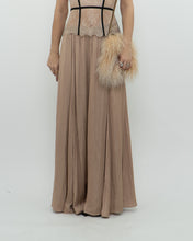 Load image into Gallery viewer, ZARA x Champagne Satin Flowy Skirt (XS, S)