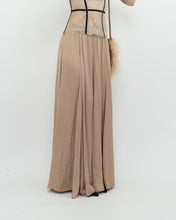 Load image into Gallery viewer, ZARA x Champagne Satin Flowy Skirt (XS, S)