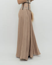 Load image into Gallery viewer, ZARA x Champagne Satin Flowy Skirt (XS, S)