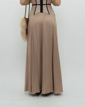 Load image into Gallery viewer, ZARA x Champagne Satin Flowy Skirt (XS, S)