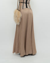 Load image into Gallery viewer, ZARA x Champagne Satin Flowy Skirt (XS, S)