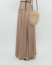 Load image into Gallery viewer, ZARA x Champagne Satin Flowy Skirt (XS, S)