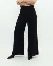 Load image into Gallery viewer, Vintage x Made in Canada x Black Flowy Dress Pant (XS, S)