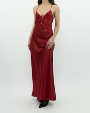 Load image into Gallery viewer, Vintage x LA VIE EN ROSE Red Satin Shimmer Dress (S)