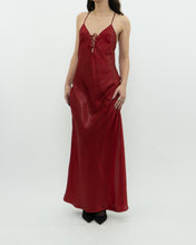 Load image into Gallery viewer, Vintage x LA VIE EN ROSE Red Satin Shimmer Dress (S)