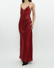 Load image into Gallery viewer, Vintage x LA VIE EN ROSE Red Satin Shimmer Dress (S)