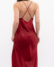 Load image into Gallery viewer, Vintage x LA VIE EN ROSE Red Satin Shimmer Dress (S)