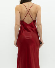 Load image into Gallery viewer, Vintage x LA VIE EN ROSE Red Satin Shimmer Dress (S)