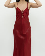 Load image into Gallery viewer, Vintage x LA VIE EN ROSE Red Satin Shimmer Dress (S)