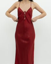 Load image into Gallery viewer, Vintage x LA VIE EN ROSE Red Satin Shimmer Dress (S)