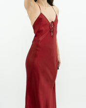 Load image into Gallery viewer, Vintage x LA VIE EN ROSE Red Satin Shimmer Dress (S)