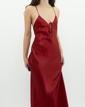 Load image into Gallery viewer, Vintage x LA VIE EN ROSE Red Satin Shimmer Dress (S)