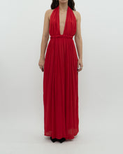 Load image into Gallery viewer, Vintage x Red Halter Low-Back Dress (XS)