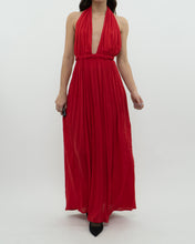 Load image into Gallery viewer, Vintage x Red Halter Low-Back Dress (XS)