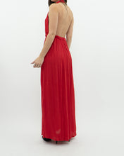 Load image into Gallery viewer, Vintage x Red Halter Low-Back Dress (XS)