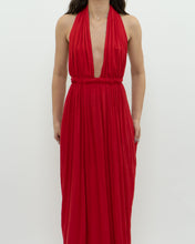 Load image into Gallery viewer, Vintage x Red Halter Low-Back Dress (XS)