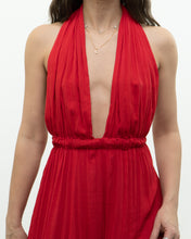 Load image into Gallery viewer, Vintage x Red Halter Low-Back Dress (XS)