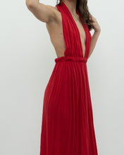 Load image into Gallery viewer, Vintage x Red Halter Low-Back Dress (XS)