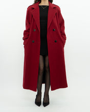 Load image into Gallery viewer, Vintage x Made in Canada x Red Pure Virgin Wool Belted Trench (XS, S)