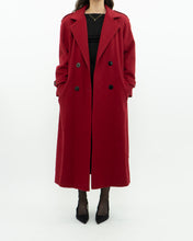 Load image into Gallery viewer, Vintage x Made in Canada x Red Pure Virgin Wool Belted Trench (XS, S)