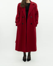 Load image into Gallery viewer, Vintage x Made in Canada x Red Pure Virgin Wool Belted Trench (XS, S)