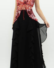 Load image into Gallery viewer, Vintage x Black Frilly Dress Skirt (XXS, XS)