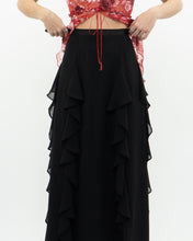 Load image into Gallery viewer, Vintage x Black Frilly Dress Skirt (XXS, XS)