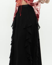 Load image into Gallery viewer, Vintage x Black Frilly Dress Skirt (XXS, XS)