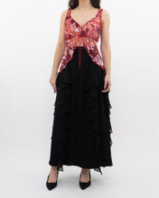 Load image into Gallery viewer, Vintage x Black Frilly Dress Skirt (XXS, XS)