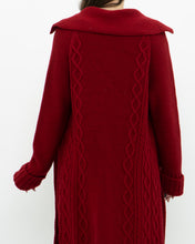 Load image into Gallery viewer, Vintage x TRISTAN &amp; ISEUT Red Knit Wool-Blend Long Cardigan (XS, S)