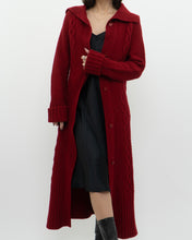 Load image into Gallery viewer, Vintage x TRISTAN &amp; ISEUT Red Knit Wool-Blend Long Cardigan (XS, S)