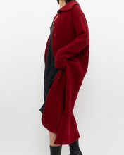 Load image into Gallery viewer, Vintage x TRISTAN &amp; ISEUT Red Knit Wool-Blend Long Cardigan (XS, S)