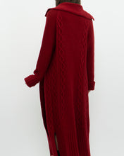 Load image into Gallery viewer, Vintage x TRISTAN &amp; ISEUT Red Knit Wool-Blend Long Cardigan (XS, S)