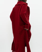 Load image into Gallery viewer, Vintage x TRISTAN &amp; ISEUT Red Knit Wool-Blend Long Cardigan (XS, S)