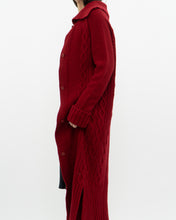 Load image into Gallery viewer, Vintage x TRISTAN &amp; ISEUT Red Knit Wool-Blend Long Cardigan (XS, S)