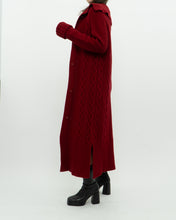 Load image into Gallery viewer, Vintage x TRISTAN &amp; ISEUT Red Knit Wool-Blend Long Cardigan (XS, S)